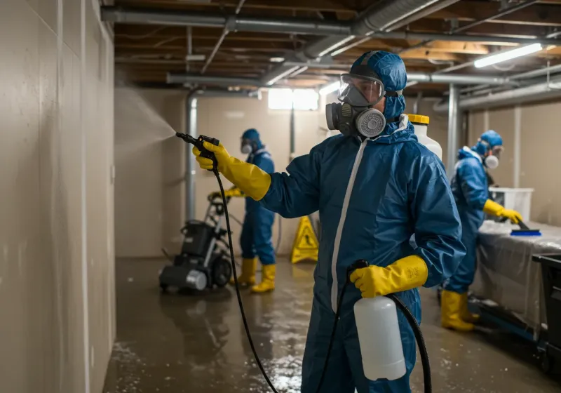 Basement Sanitization and Antimicrobial Treatment process in Lincoln County, OK
